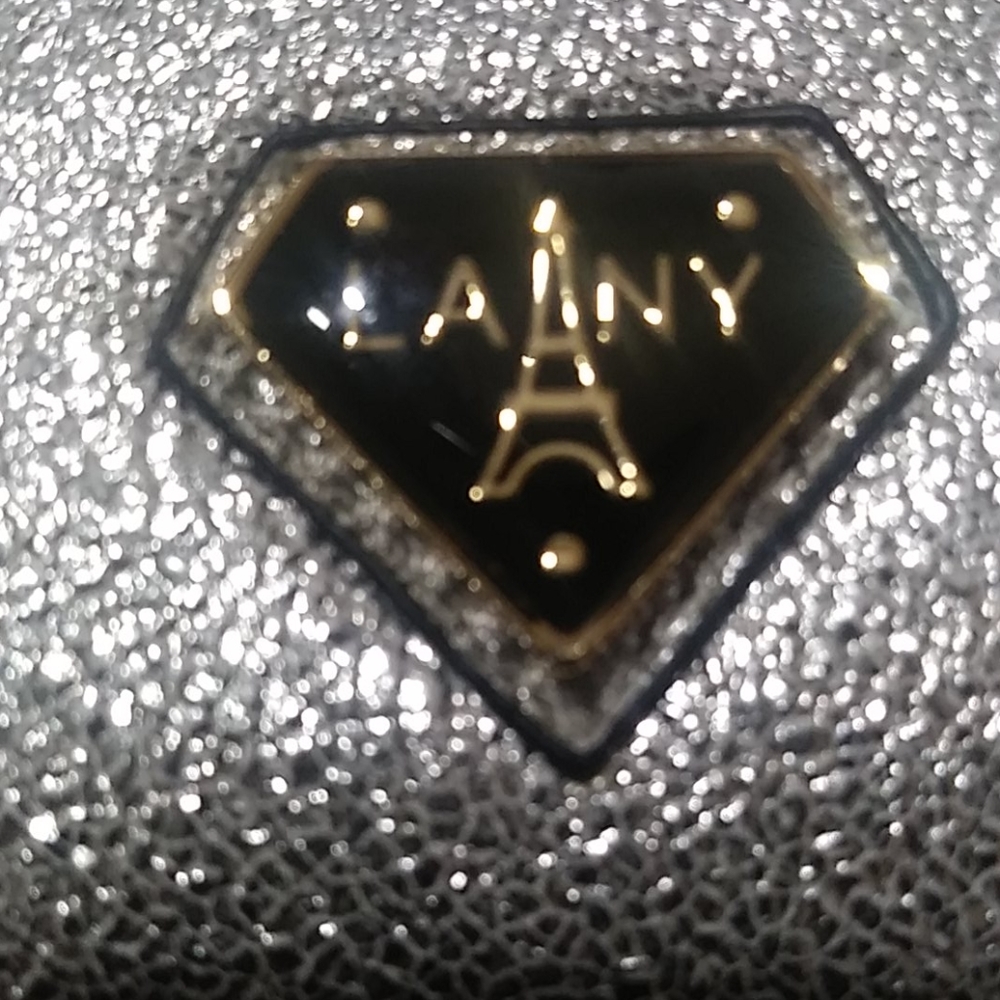 Lany Glittery Silver Wristlet/Shoulder Purse - Picture 5 of 13